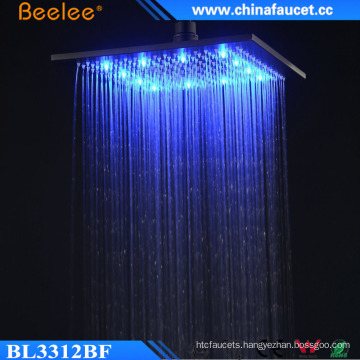 Luxurious 12 Inch Square Water Saving LED Light Head Shower